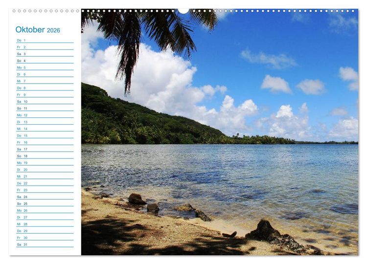 Produktbild: Franz&ouml;sisch-Polynesien - Trauminseln im S&uuml;dpazifik (Wandkalender 2026 DIN A2 quer), CALVENDO Monatskalender