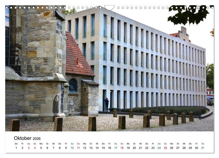 Produktbild: M&uuml;nster - die liebenswerte Fahrradstadt (Wandkalender 2026 DIN A3 quer), CALVENDO Monatskalender