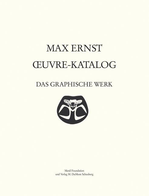 Produktbild: Max Ernst Oeuvre-Katalog