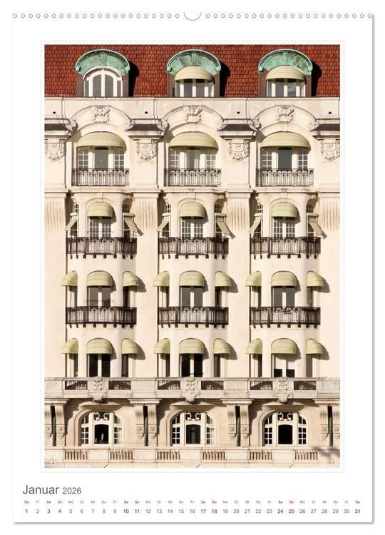 Produktbild: Architektur. eindrucksvolle Fassaden (hochwertiger Premium Wandkalender 2026 DIN A2 hoch), Kunstdruck in Hochglanz