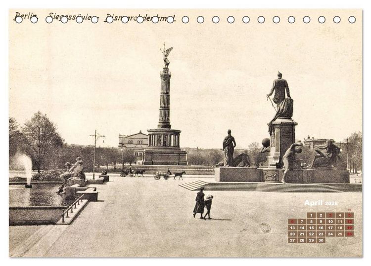 Produktbild: Gr&uuml;&szlig;e aus Berlin &ndash; Die Stadt in historischen Ansichten (Tischkalender 2026 DIN A5 quer), CALVENDO Monatskalender