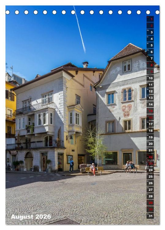 Produktbild: Stadtherz BOZEN (Tischkalender 2026 DIN A5 hoch), CALVENDO Monatskalender