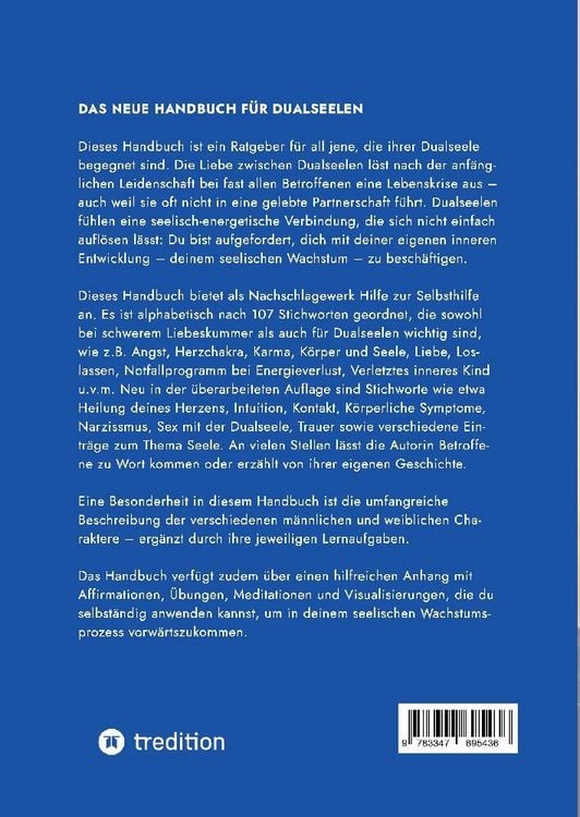 Produktbild: Das neue Handbuch f&uuml;r Dualseelen und alle (ungl&uuml;cklich) Liebenden - das Standardwerk mit 107 Stichworten zu allen Fragen rund um die Dualseele. Inklus