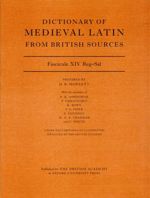 Produktbild: Howlett, D: Dictionary of Medieval Latin from British Source