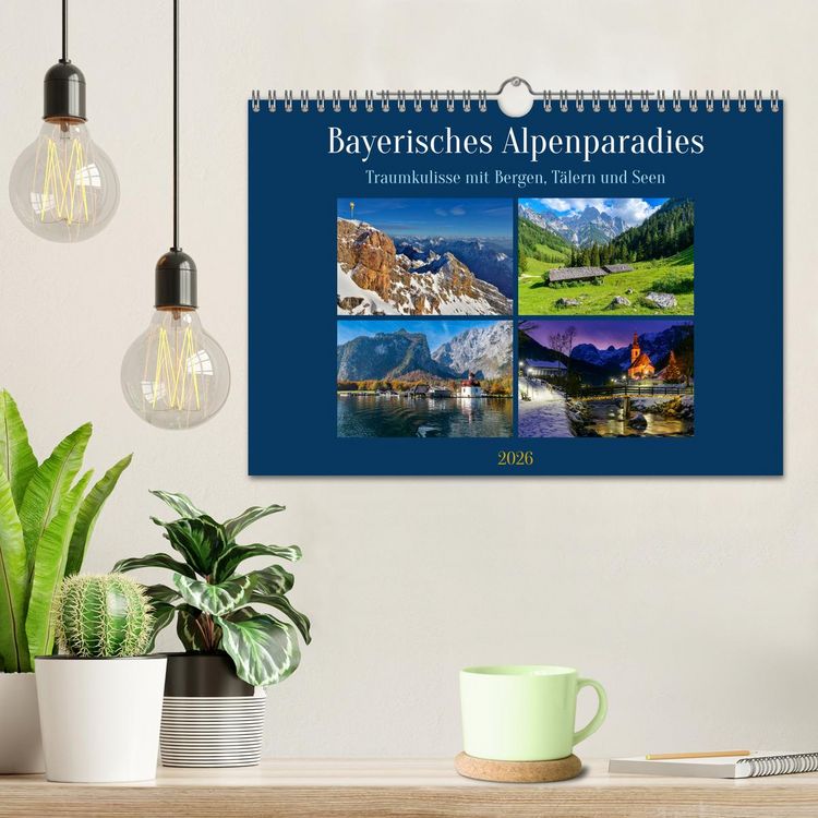 Produktbild: Bayerisches Alpenparadies (Wandkalender 2026 DIN A4 quer), CALVENDO Monatskalender