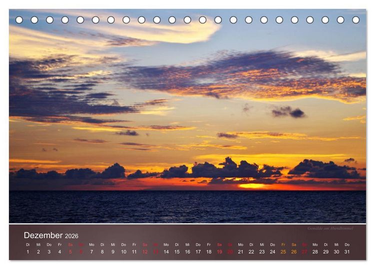 Produktbild: Farben am Meer (Tischkalender 2026 DIN A5 quer), CALVENDO Monatskalender