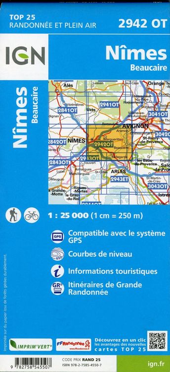 Produktbild: N&icirc;mes Beaucaire 1:25 000