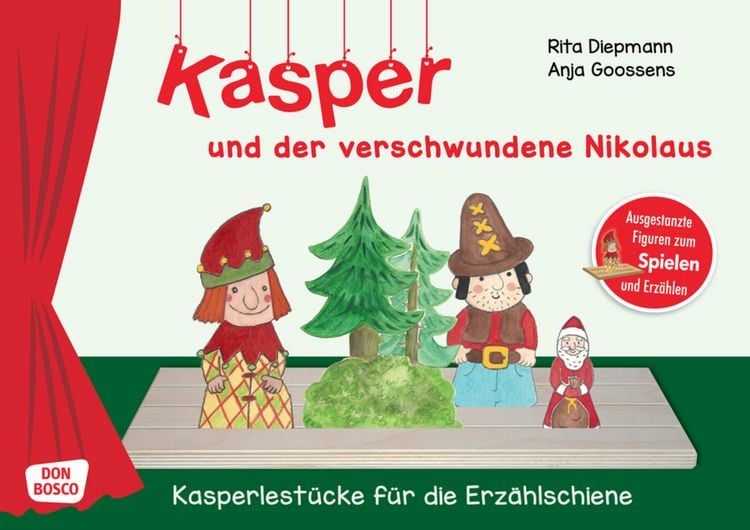Produktbild: Kasper und der verschwundene Nikolaus. Erz&auml;hlschienen-Figurenset