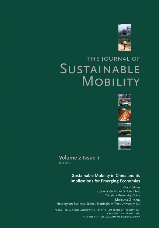 Produktbild: Journal of Sustainable Mobility Vol. 2 Issue 1