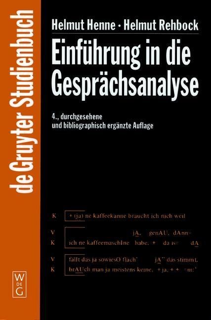 Produktbild: Einf&uuml;hrung in die Gespr&auml;chsanalyse