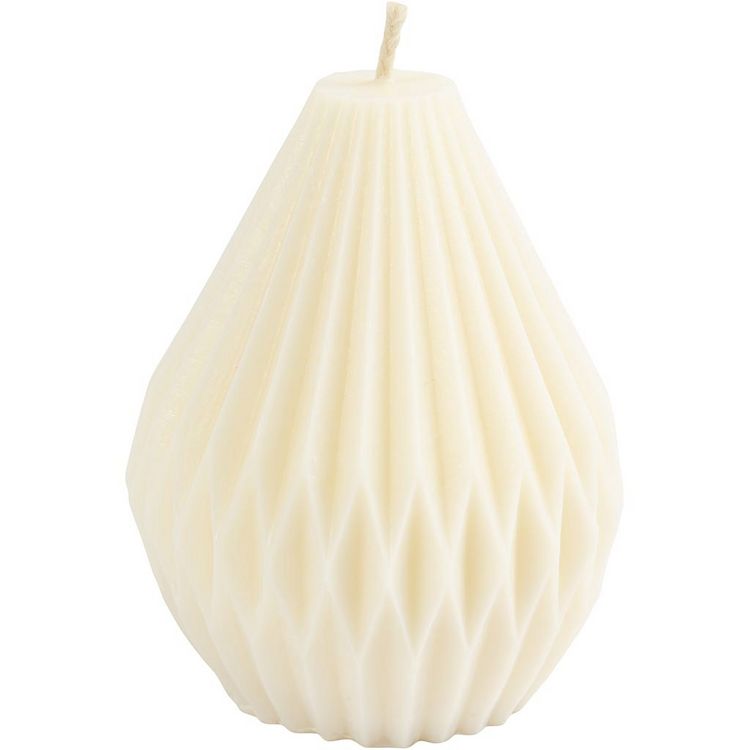 Produktbild: Creativ Company Silikonform, Gerippte Tropfenform, H 8 cm, D 7 cm, 140 g, 1 Stk