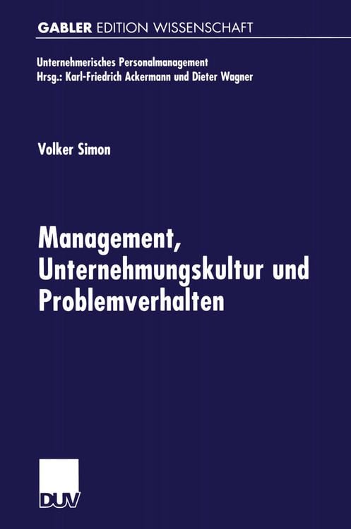 Produktbild: Management, Unternehmungskultur und Problemverhalten