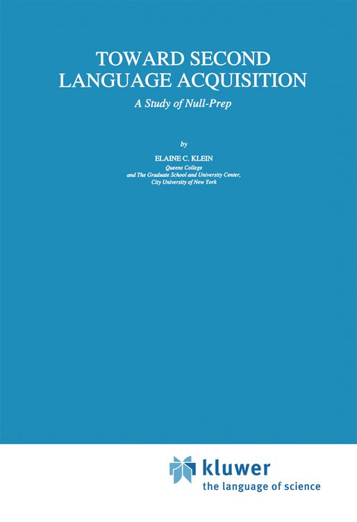 Produktbild: Toward Second Language Acquisition