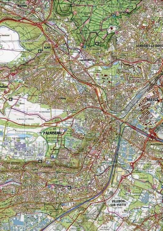 Produktbild: Palaiseau.Arpajon.Fr&ecirc;t de Verri&egrave;res 1:25 000