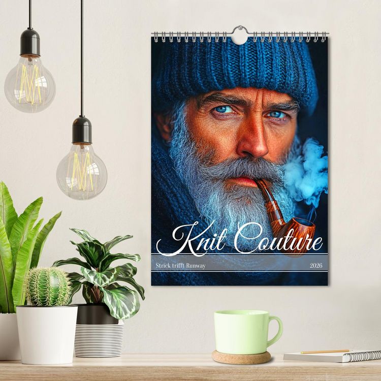 Produktbild: Knit Couture - Strick trifft Runway (Wandkalender 2026 DIN A4 hoch), CALVENDO Monatskalender