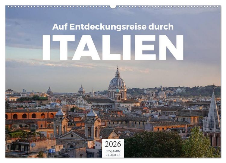 Produktbild: Auf Entdeckungsreise durch Italien (Wandkalender 2026 DIN A2 quer), CALVENDO Monatskalender