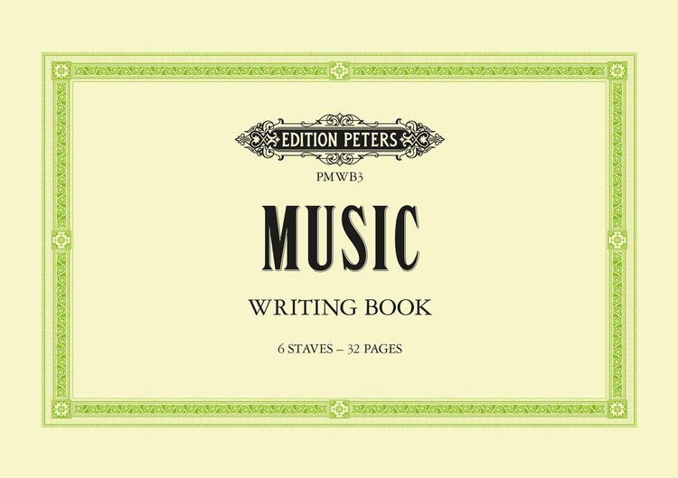 Produktbild: Music Writing Book: A5 landscape 6-stave