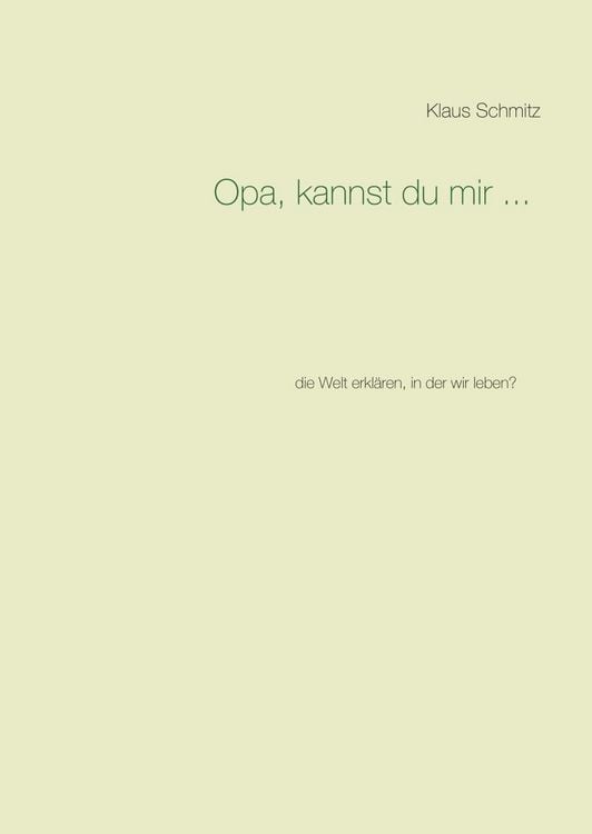 Produktbild: Opa, kannst du mir ...