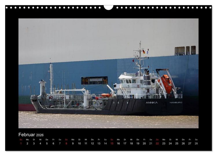 Produktbild: Auf Gro&szlig;e Fahrt - Schiffe im Hafen und auf See (Wandkalender 2026 DIN A3 quer), CALVENDO Monatskalender