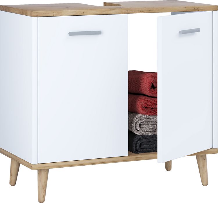 Produktbild: Holz Badm&ouml;bel Badunterschrank Waschbecken Landos