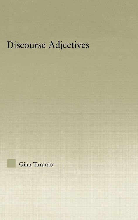 Produktbild: Discourse Adjectives
