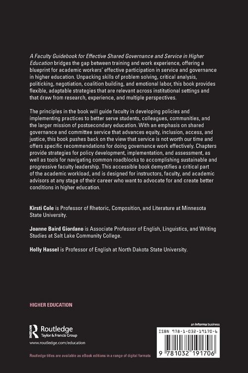 Produktbild: A Faculty Guidebook for Effective Shared Governance and Service in Higher Education