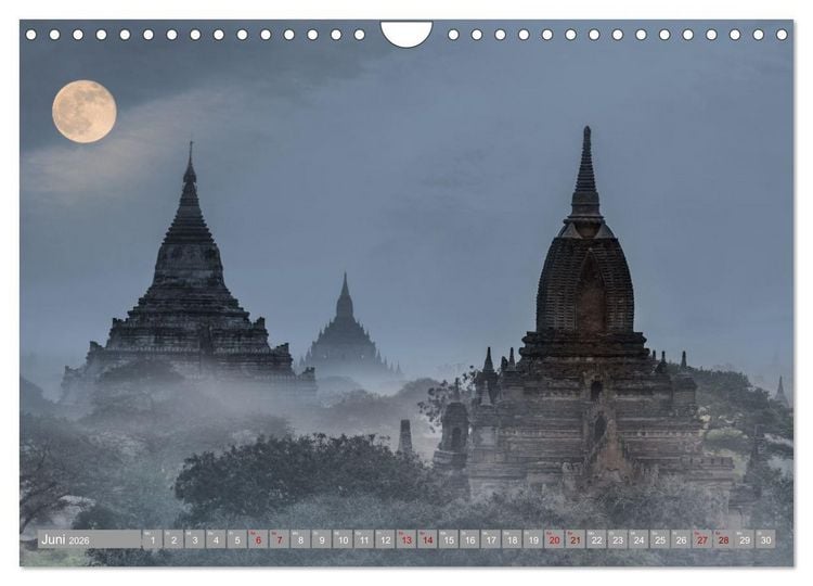 Produktbild: Vollmond - Momente der Ruhe (Wandkalender 2026 DIN A4 quer), CALVENDO Monatskalender