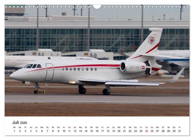 Produktbild: Die Welt der Privatjets (Wandkalender 2026 DIN A3 quer), CALVENDO Monatskalender