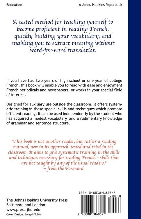Produktbild: Skills and Techniques for Reading French