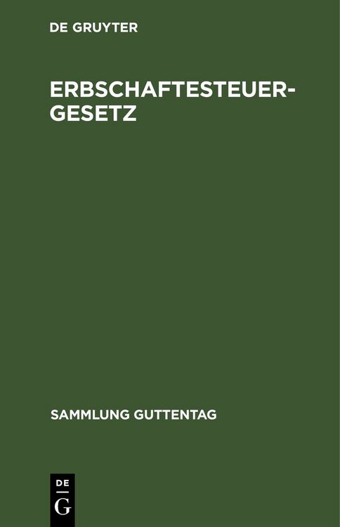 Produktbild: Erbschaftesteuergesetz