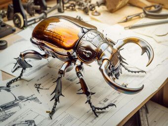 Produktbild: CALVENDO Puzzle Ein Motiv aus dem Kalender "Die fantastische Welt der Steampunk-Insekten" | 1000 Teile Lege-Gr&ouml;&szlig;e 64x48cm Foto-Puzzle f&uuml;r gl&uuml;ckliche S