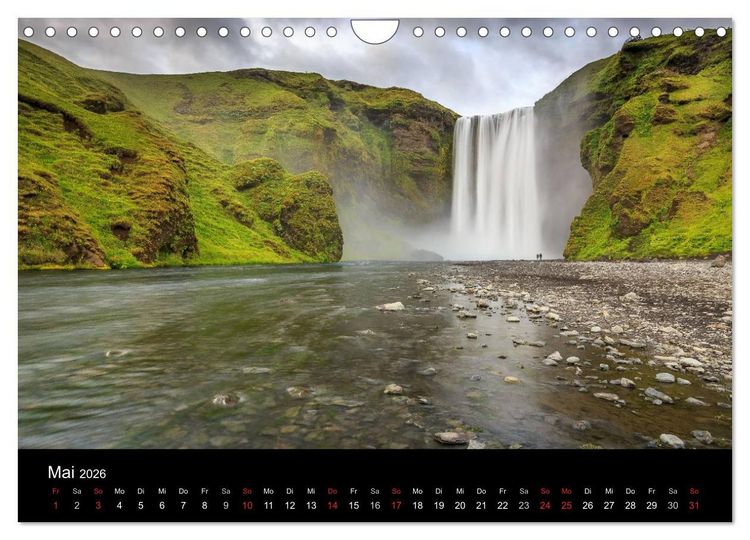 Produktbild: ISLAND - Zauber der Natur (Wandkalender 2026 DIN A4 quer), CALVENDO Monatskalender