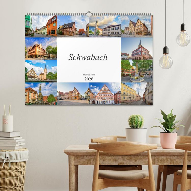 Produktbild: Schwabach Impressionen (Wandkalender 2026 DIN A2 quer), CALVENDO Monatskalender