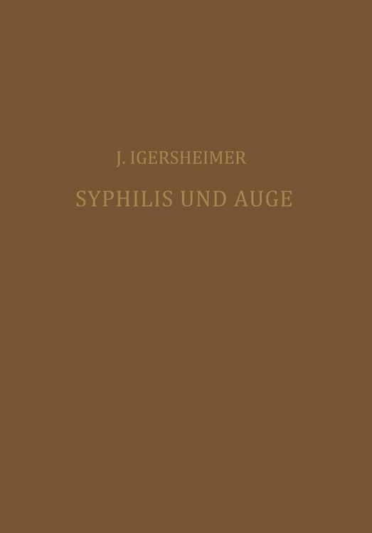 Produktbild: Syphilis und Auge