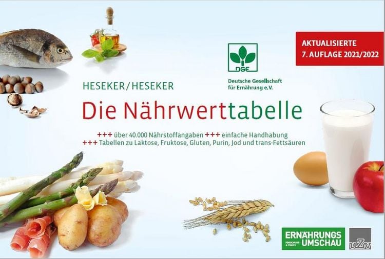 Produktbild: Die N&auml;hrwerttabelle