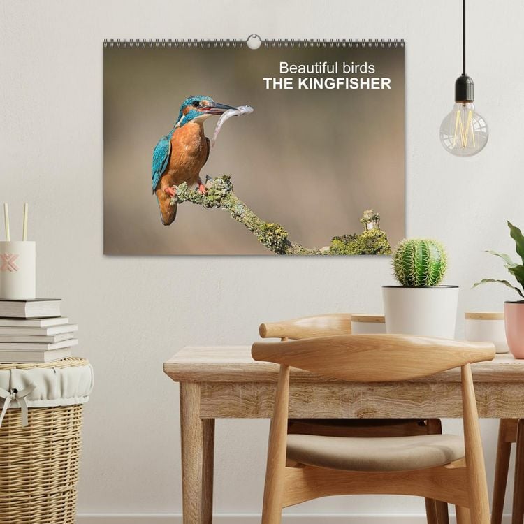 Produktbild: Beautiful birds THE KINGFISHER (Wall Calendar 2026 DIN A3 landscape), CALVENDO 12 Month Wall Calendar