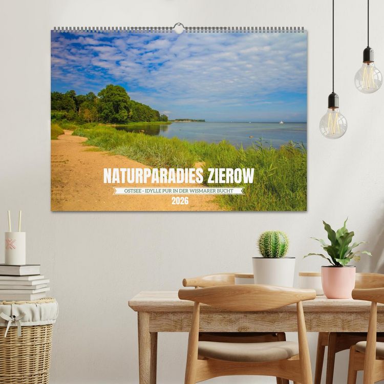 Produktbild: Naturparadies Zierow - Ostsee Idylle pur in der Wismarer Bucht (Wandkalender 2026 DIN A2 quer), CALVENDO Monatskalender