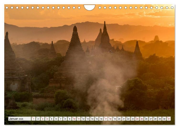 Produktbild: Asiens Tempel (Wandkalender 2026 DIN A4 quer), CALVENDO Monatskalender