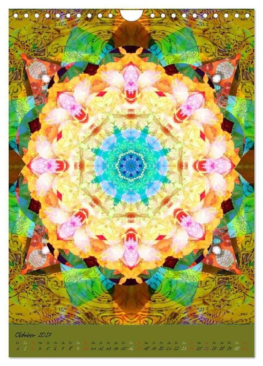 Produktbild: FLORALE MANDALAS (Wandkalender 2027 DIN A4 hoch), CALVENDO Monatskalender
