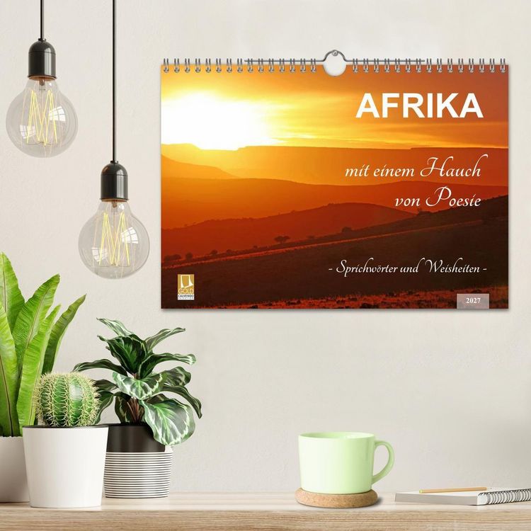 Produktbild: AFRIKA mit einem Hauch von Poesie (Wandkalender 2027 DIN A4 quer), CALVENDO Monatskalender