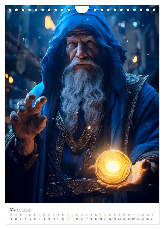 Produktbild: Der Kampf der Magier (Wandkalender 2026 DIN A4 hoch), CALVENDO Monatskalender