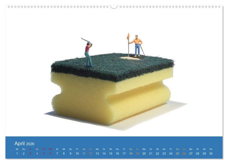 Produktbild: Little Art Sport Kunstkalender (hochwertiger Premium Wandkalender 2026 DIN A2 quer), Kunstdruck in Hochglanz