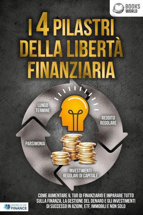 Produktbild: I 4 pilastri della libert&agrave; finanziaria: Come aumentare il tuo QI finanziario e imparare tutto sulla finanza, la gestione del denaro e gli investimenti