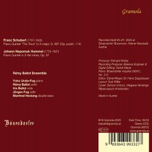 Produktbild: Schubert: Forellenquintett/Hummel: Klavierquintett