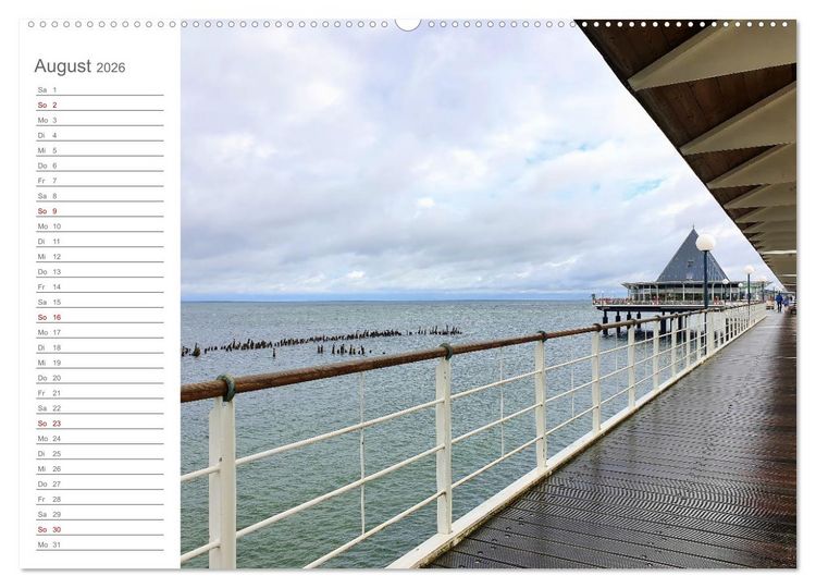 Produktbild: Fehmarn, R&uuml;gen und Usedom - Impressionen von den drei gro&szlig;en Ostseeinseln (Wandkalender 2026 DIN A2 quer), CALVENDO Monatskalender