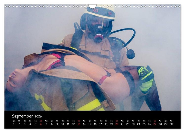Produktbild: Feuerwehrkalender II &ndash; Erotische Fotografien von Thomas Siepmann (Wandkalender 2026 DIN A3 quer), CALVENDO Monatskalender