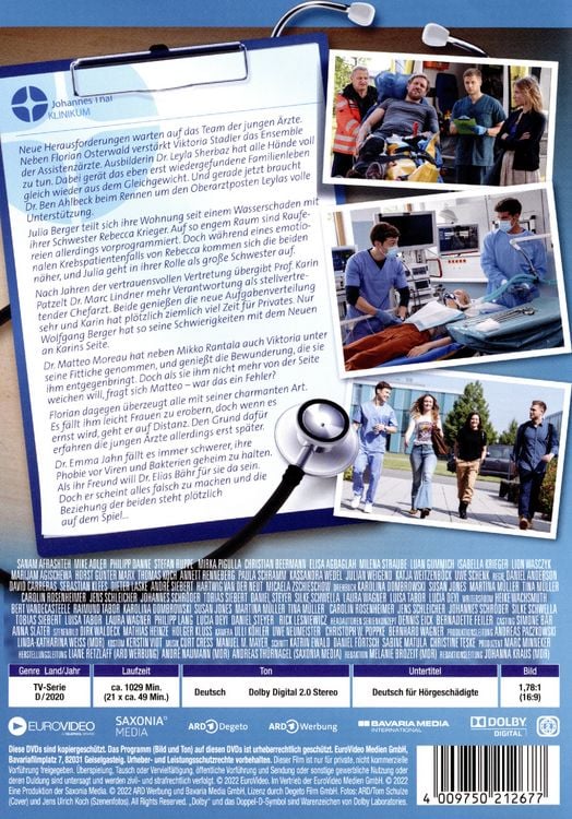 Produktbild: In aller Freundschaft - Die jungen &Auml;rzte - Staffel 7.2/Folgen 274-294 [7 DVDs]