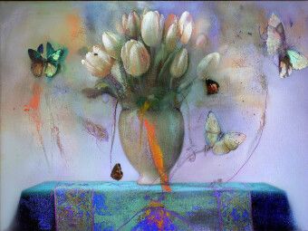 Produktbild: CALVENDO Puzzle Tulpenstrau&szlig; | 1000 Teile Lege-Gr&ouml;&szlig;e 64x48cm Foto-Puzzle f&uuml;r gl&uuml;ckliche Stunden