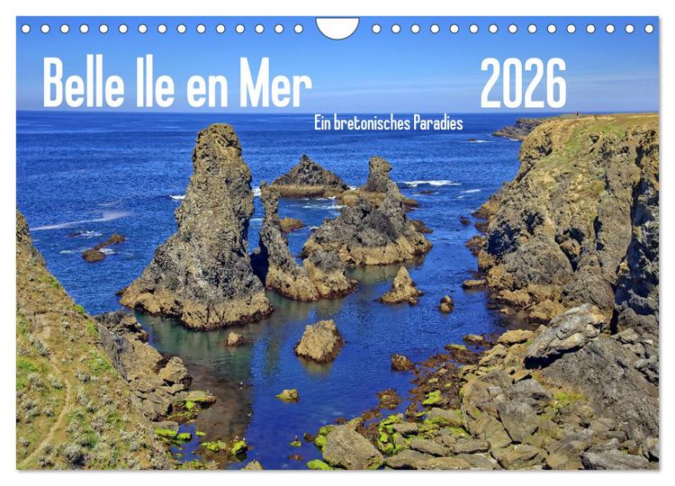 Produktbild: Belle Ile en Mer - Ein bretonisches Paradies (Wandkalender 2026 DIN A4 quer), CALVENDO Monatskalender
