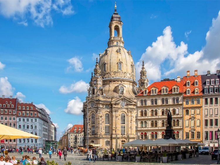 Produktbild: CALVENDO Puzzle Die Frauenkirche in Dresden | 1000 Teile Lege-Gr&ouml;&szlig;e 64x48cm Foto-Puzzle f&uuml;r gl&uuml;ckliche Stunden